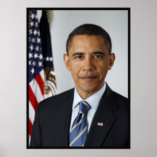 Barack Obama Presidential Portrait Poster