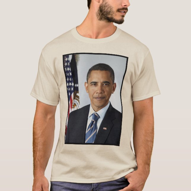 Barack Obama Presidential Portrait T-Shirt (Front)