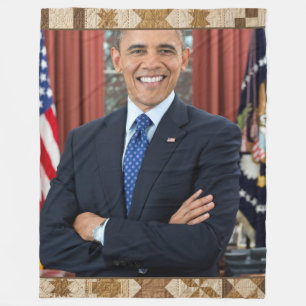 Barack Obama Presidential Quilt Blanket