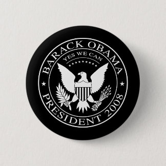 Barack Obama Presidential Seal 2008 Button