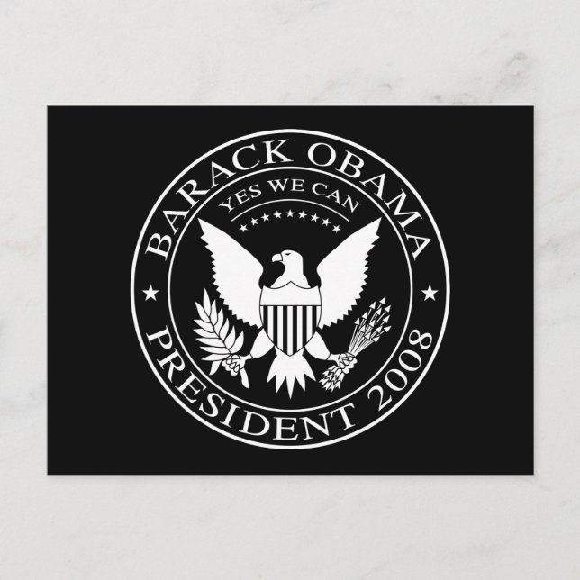 Barack Obama Presidential Seal 2008 Postcard (Front)