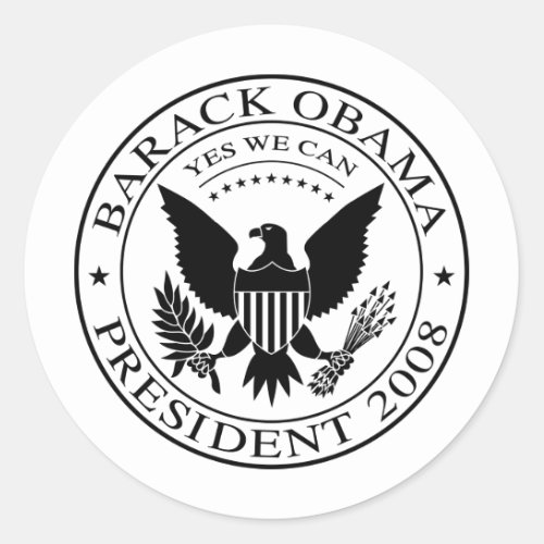 Barack Obama Presidential Seal 2008 Sticker