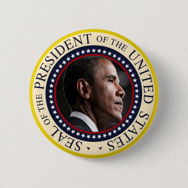 Barack Obama Presidential Seal Button (Front)