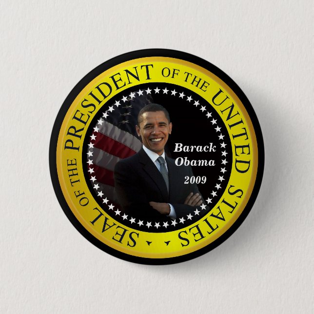 Barack Obama - Presidential Seal Button (Front)