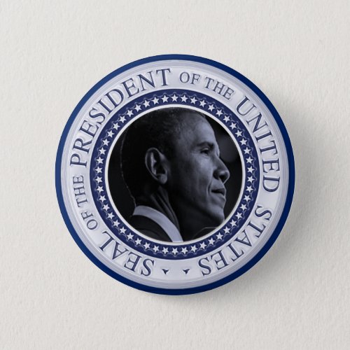 Barack Obama Presidential Seal Pinback Button