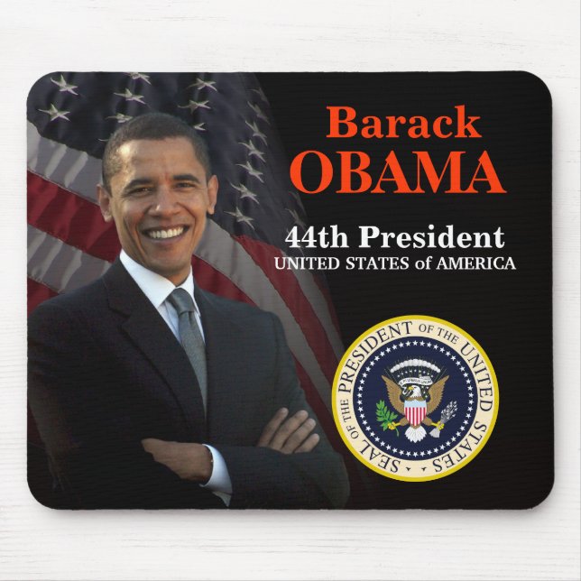 Barack Obama President's Day Mousepad (Front)