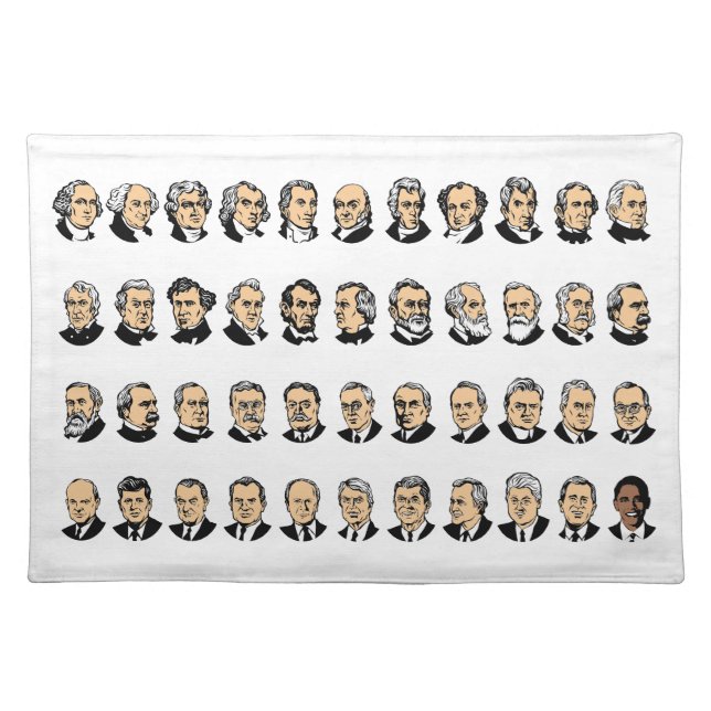 Barack Obama - Presidents Of The United States Cloth Placemat (Front)