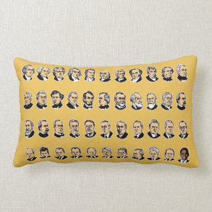 Barack Obama - Presidents Of The United States Lumbar Pillow