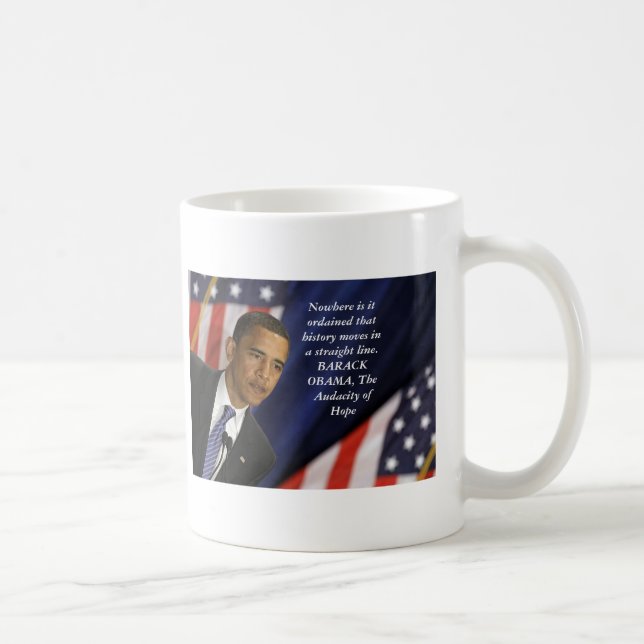 Barack Obama Quote on History Coffee Mug (Right)