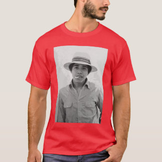 Barack Obama Retro Vintage Young Obama Smoking in T-Shirt