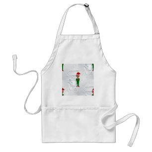 barack obama santa adult apron