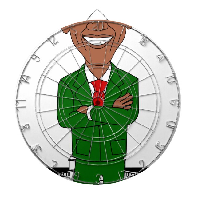 barack obama santa claus dart board (Front)