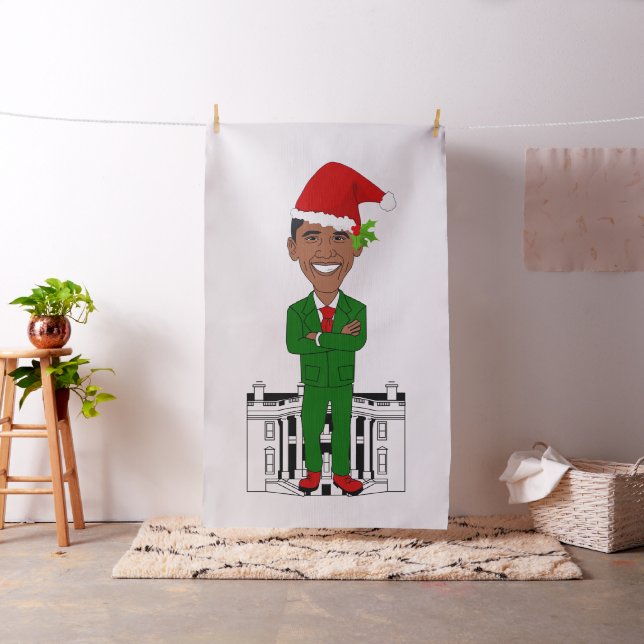 barack obama santa claus fabric (In Situ)