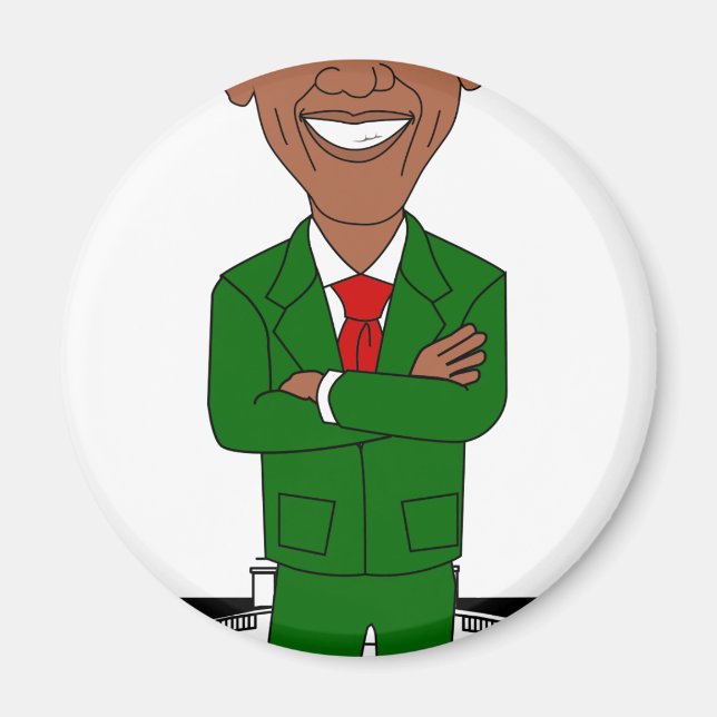 barack obama santa claus magnet (Front)