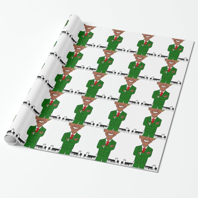 barack obama santa claus wrapping paper (Unrolled)