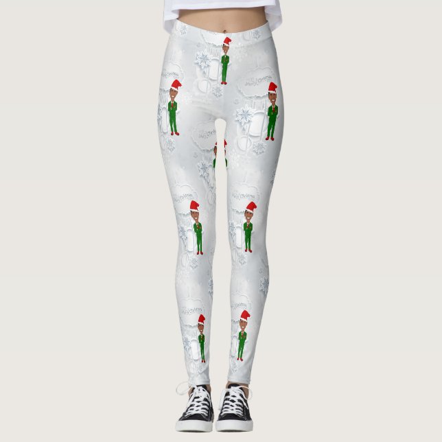 barack obama santa leggings (Front)