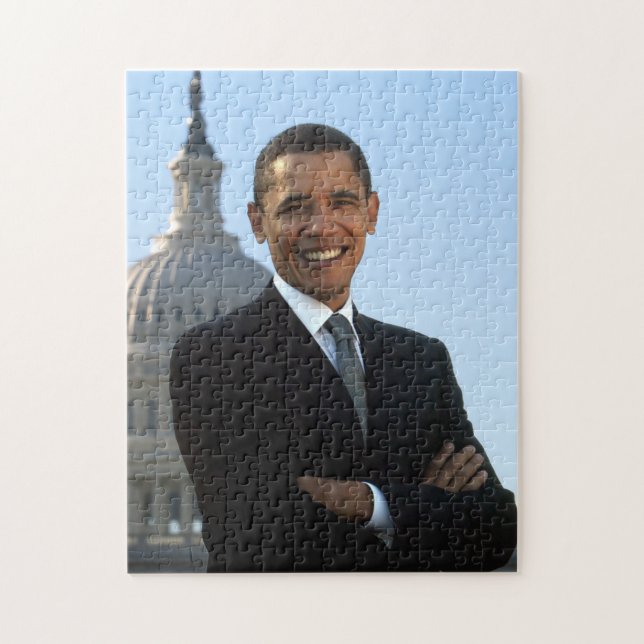 Barack Obama Senate Photograph Jigsaw Puzzle (Vertical)