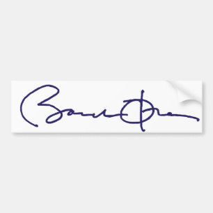 Barack Obama Signature Bumper Sticker