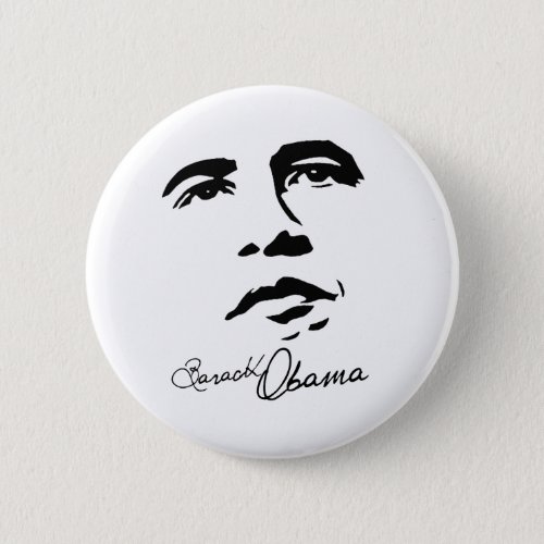 Barack Obama Signature Pinback Button