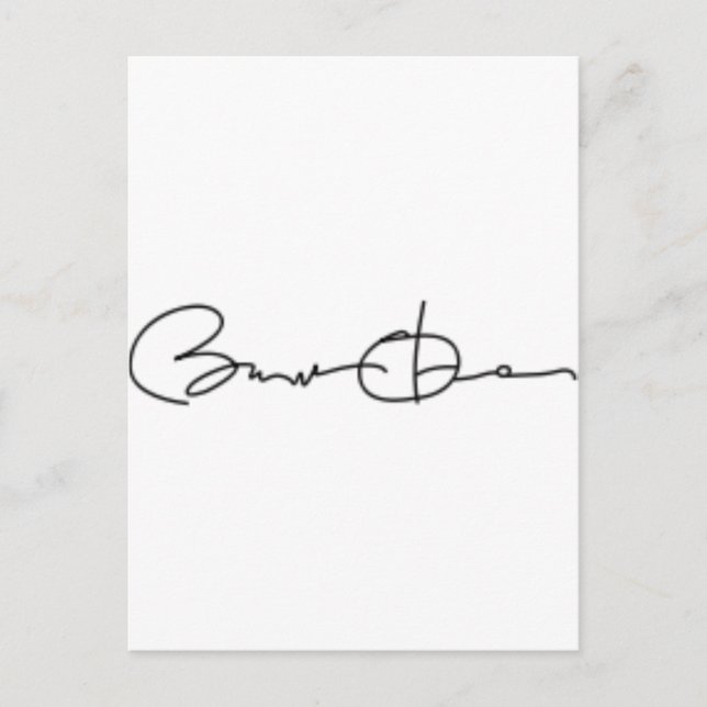 Barack Obama Signature Postcard (Front)