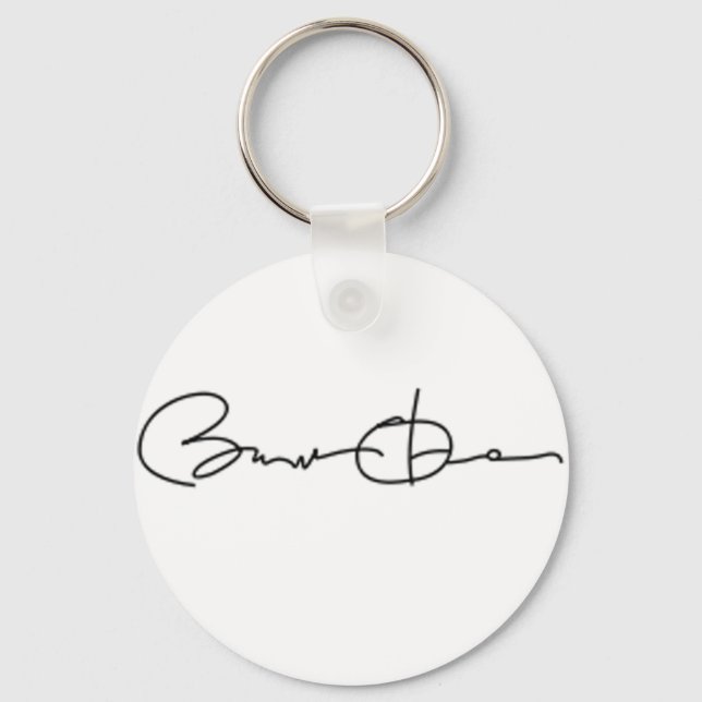 Barack Obama Signature Series (Black) Keychain (Front)