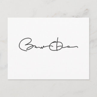 Barack Obama Signature Series (Black) Postcard