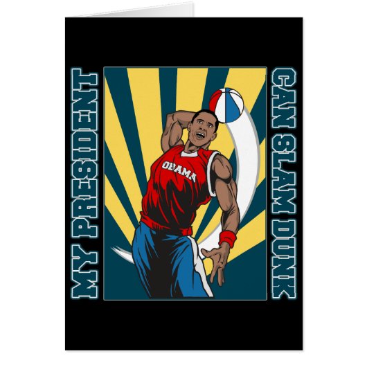 Barack Obama Slam Dunk Cards (Front)