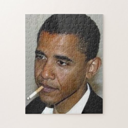 Barack Obama Smoking Jigsaw Puzzle