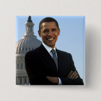 Barack Obama - Square Pin