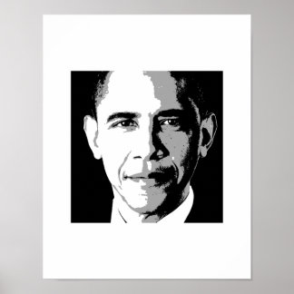 BARACK OBAMA SQUARE PORTRAIT -.png Poster