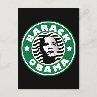 Barack Obama Star Caffeine Postcard