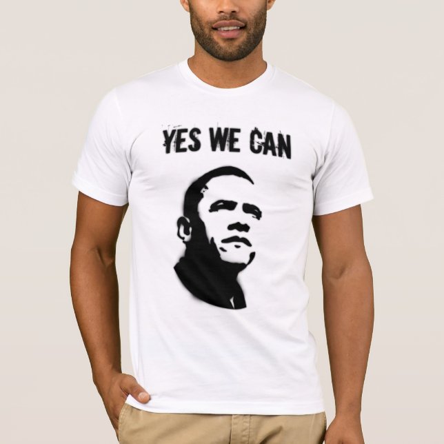 Barack Obama STENCIL T-Shirt (Front)