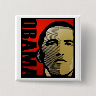 Barack Obama Super Hero Button