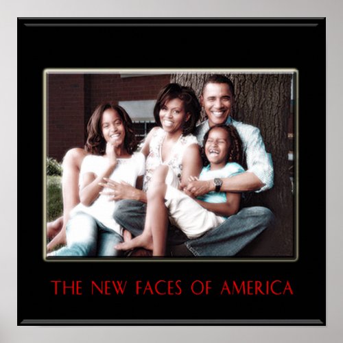 BARACK OBAMA THE NEW FIRST FAMILY POSTER