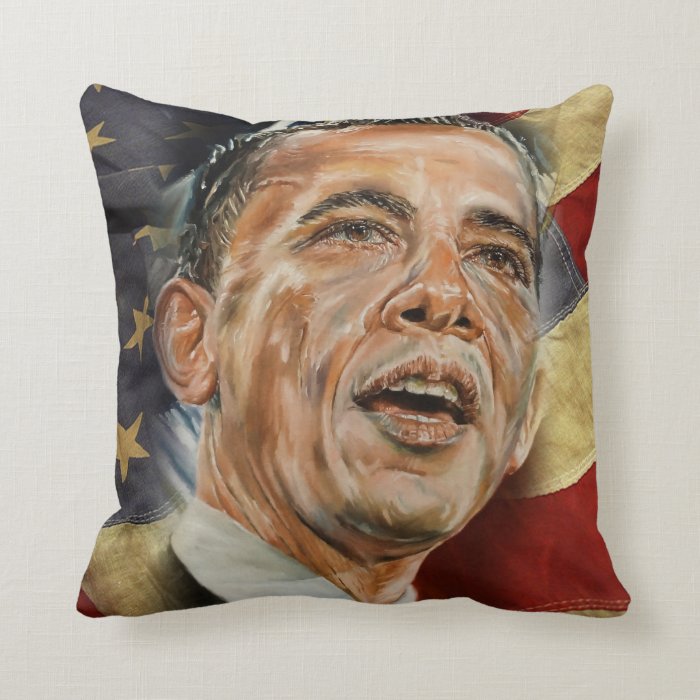 Barack Obama  Throw Pillow 20" x 20"