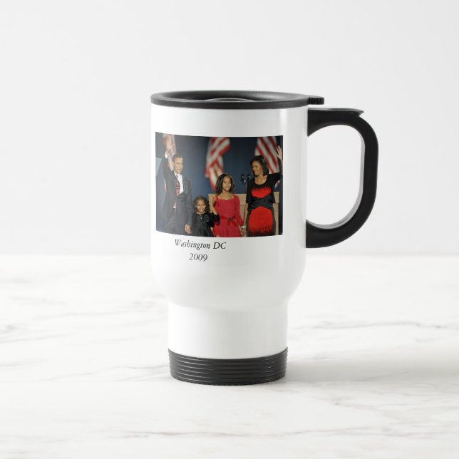 Barack Obama Travel Mug - Customized - Customized (Right)