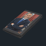 Barack Obama Trifold Wallet<br><div class="desc">Official portrait of President Barack Obama. Great gifts for Obama supporters.</div>