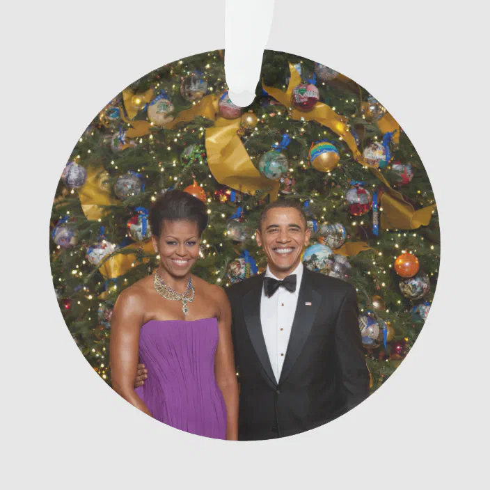 Barack Hussein Obama 44th President Photo Ornament 