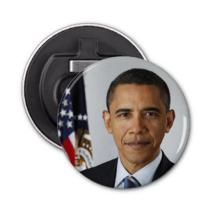 Barack Obama US President White House Portrait Bottle Opener