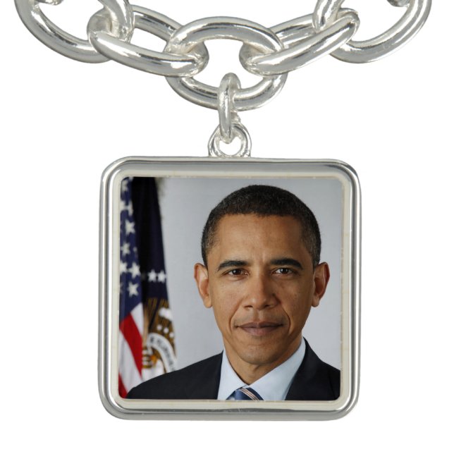 Barack Obama US President White House Portrait  Bracelet (Design)