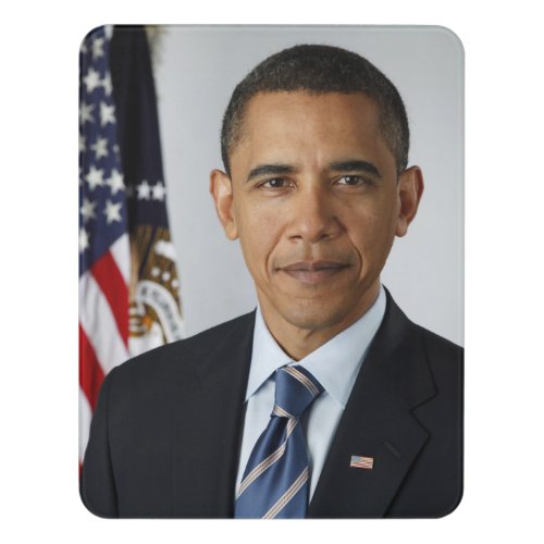 Barack Obama US President White House Portrait  Door Sign