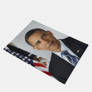 Barack Obama US President White House Portrait Doormat