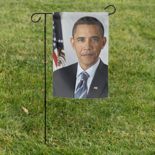 Barack Obama US President White House Portrait  Garden Flag