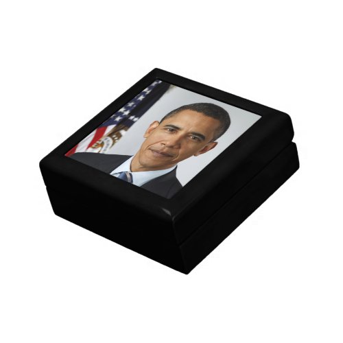 Barack Obama US President White House Portrait  Gift Box