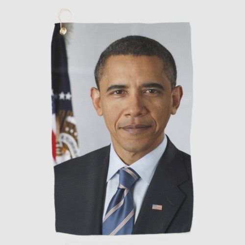 Barack Obama US President White House Portrait  Golf Towel