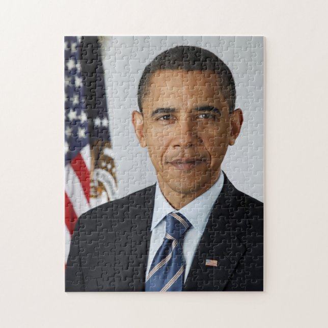 Barack Obama US President White House Portrait  Jigsaw Puzzle (Vertical)