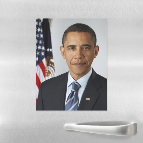 Barack Obama US President White House Portrait  Magnetic Dry Erase Sheet