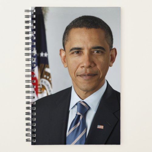 Barack Obama US President White House Portrait  Planner