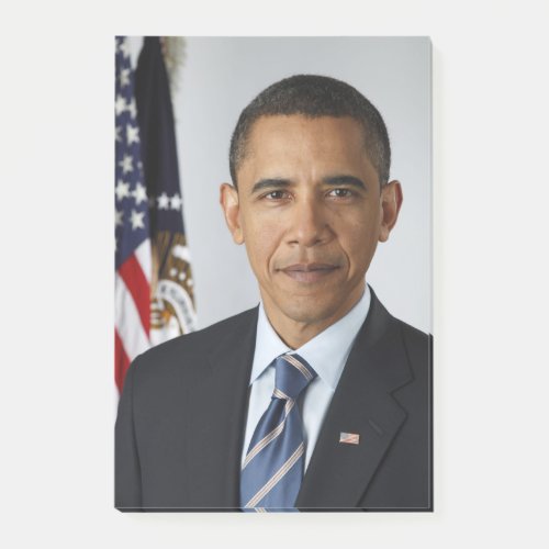 Barack Obama US President White House Portrait  Post_it Notes