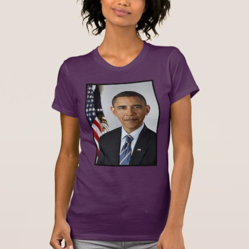 Barack Obama US President White House Portrait  T_Shirt